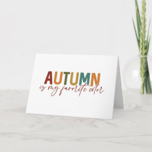 Carte L'automne est ma couleur préférée