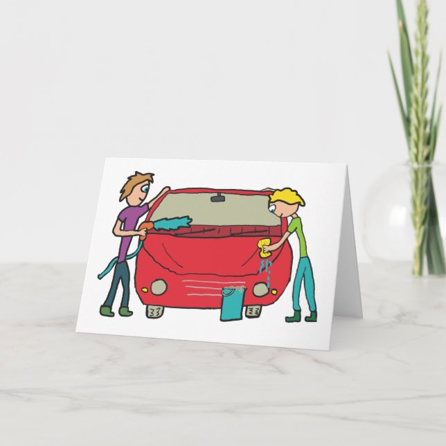 Carte Lavage de voiture (Devant)