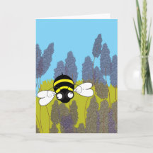 Carte Lavande Extraordinaire Abeille (Intérieur Vi