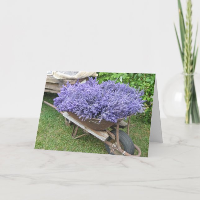 Carte Lavande Remplie (Devant)