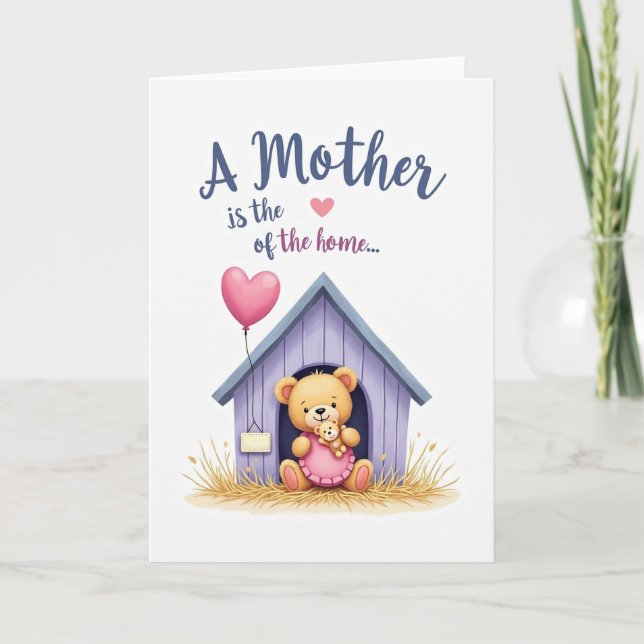 Carte Lavender Bear Hugs Card (Devant)
