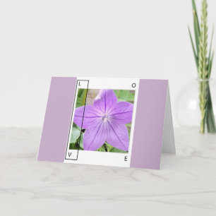CARTE LAVENDER BLUE LOVE - GREETING CARD