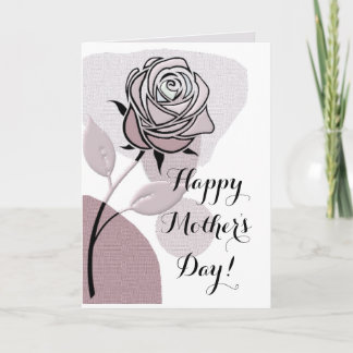 Carte Lavender Mist Artistic Rose Happy Mother's Day 