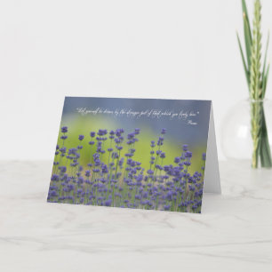 Carte Lavender with Quote