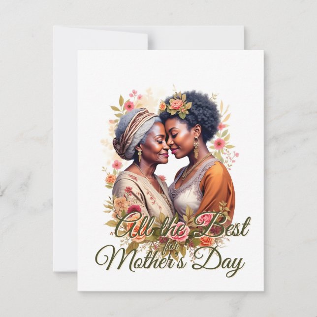 Carte L'avènement d'une mère - Un lien intemporel en fle (Devant)