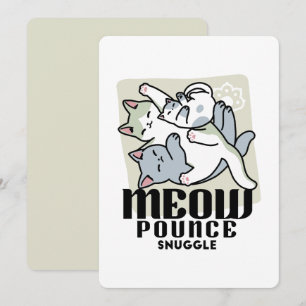Carte Laze Furr Days - Cute Lazy Cats Design