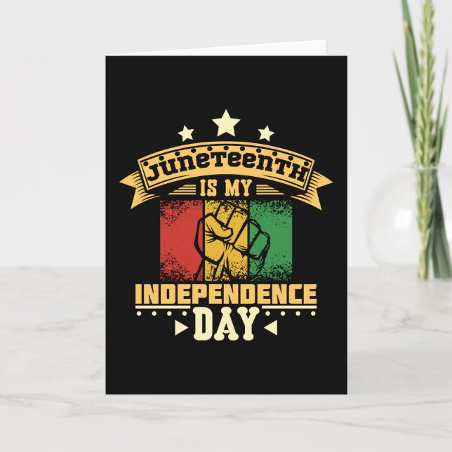 Carte Le 11 juin est mon jour d'indépendance (Devant)