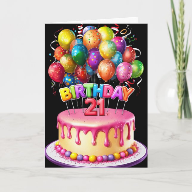 Carte Le 21e anniversaire (Devant)