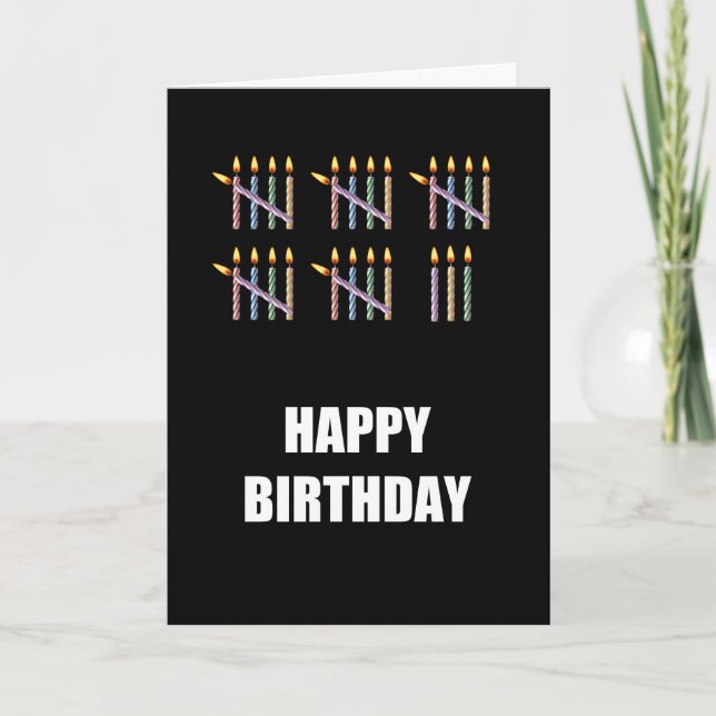Carte Le 28e anniversaire des Candles (Devant)