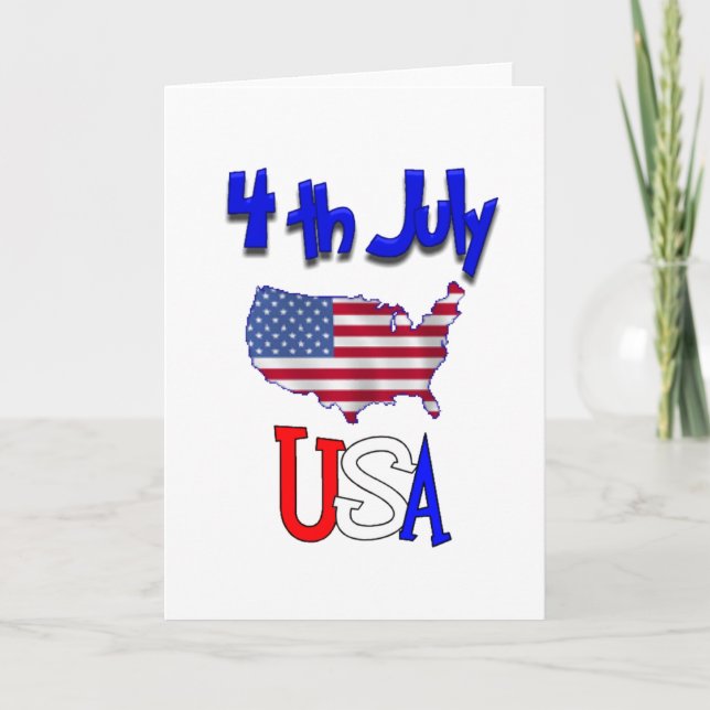 Carte Le 4 juillet (Devant)