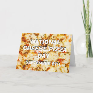 Carte Le 5 septembre est la journée nationale de la pizz