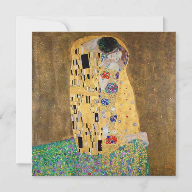 Carte Le baiser de Gustav Klimt (Devant)