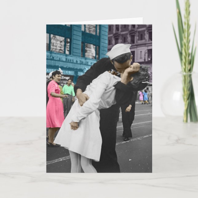 Carte Le baiser de la Seconde Guerre mondiale (Devant)