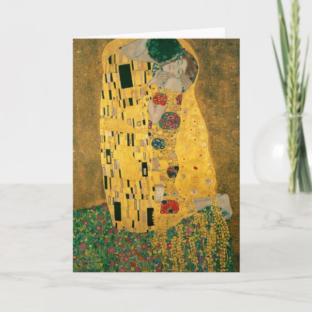 Carte Le Baiser - Gustav Klimt (Devant)