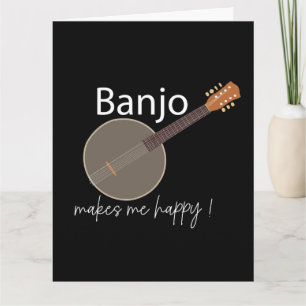 Carte Le Banjo Me Rend Heureux Salutation