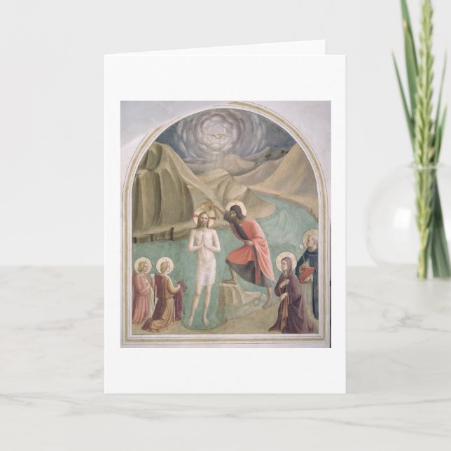 Carte Le baptême du Christ, c.1438-45 (fresque) (Devant)
