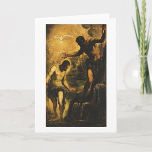 Carte Le baptême du Christ (huile sur la toile)