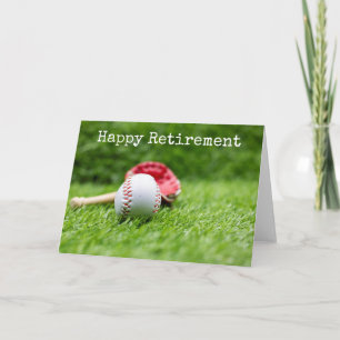 Carte Le baseball et la chauve-souris sont en retraite d