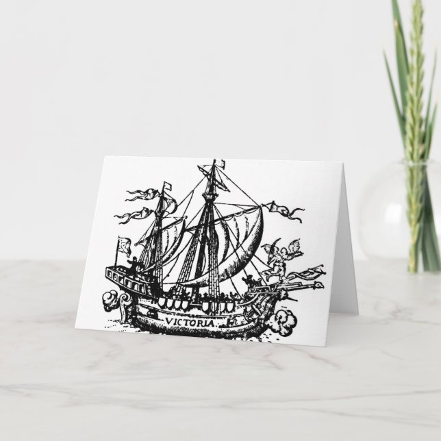 Carte Le bateau de Ferdinand Magellan 'Victoria' (Devant)