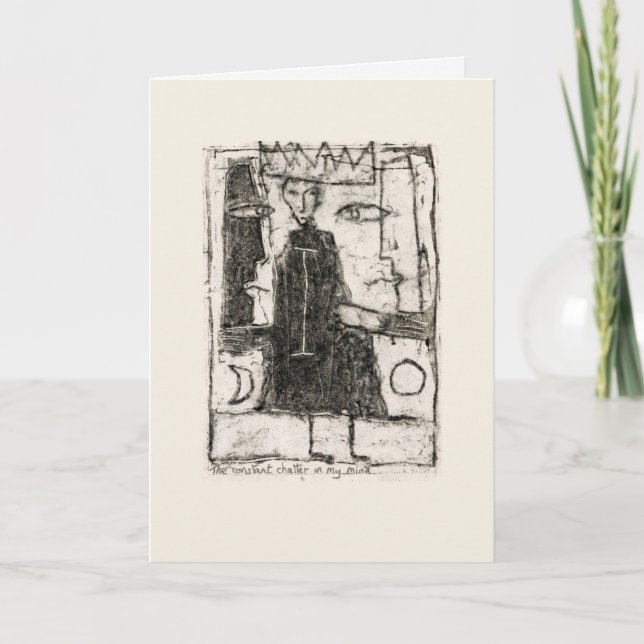 Carte Le bavardage constant dans mon esprit (Devant)