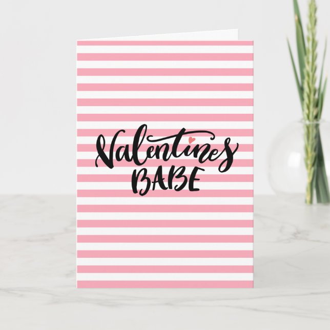 Carte Le bébé de Valentine avec écriture et message KJV (Devant)