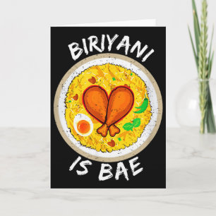 Carte Le Biriyani est chéri Cadeau de la Saint-Valentin 