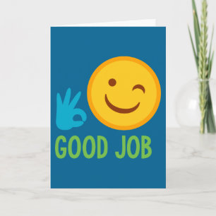 Carte Le bon travail Emoji