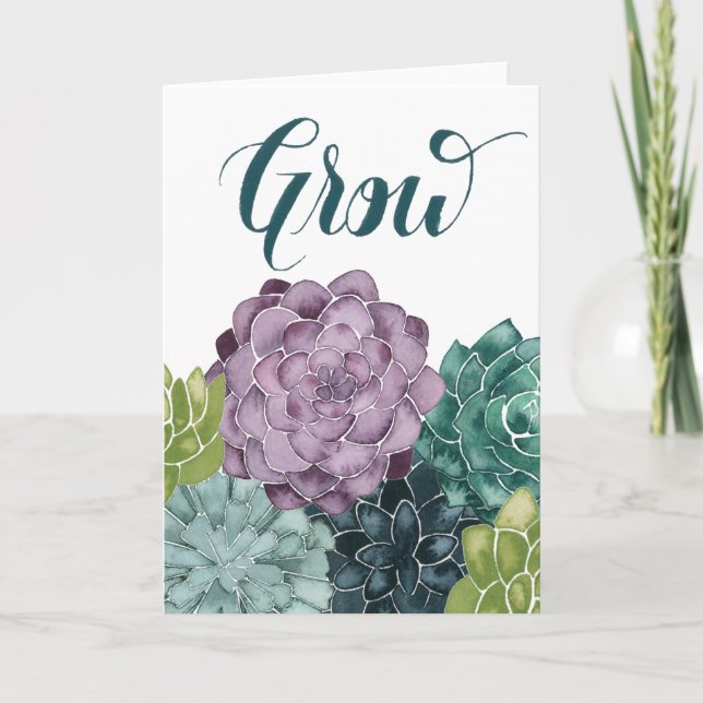 Carte Le bonheur | de plante élèvent l'amour de récolte (Devant)