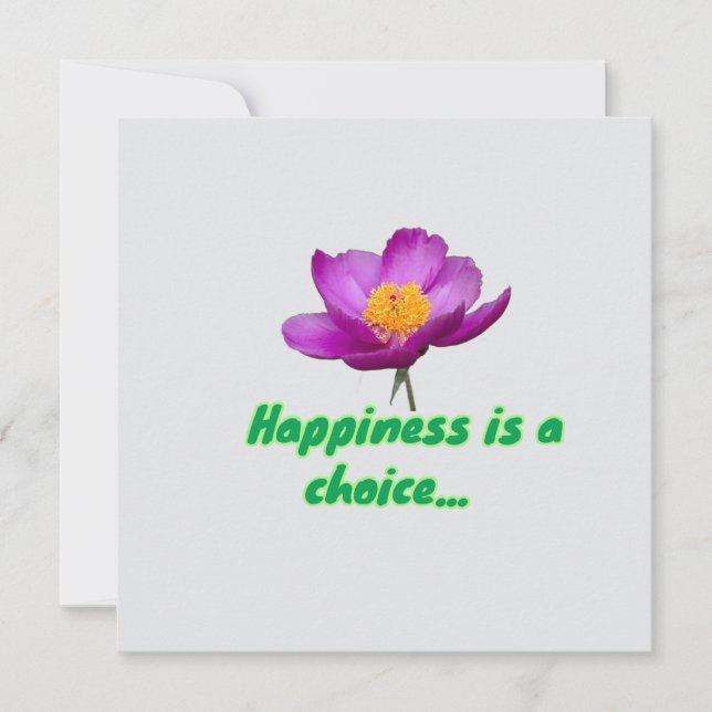 Carte Le bonheur est (Devant)