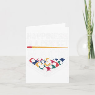 Carte Le Bonheur Est Un Joueur De Billard En Rack Parfai