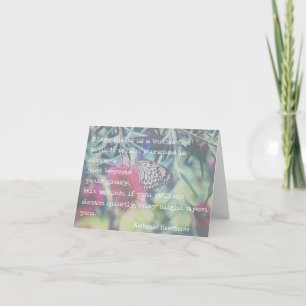 Carte Le bonheur est un papillon - Citation inspirante
