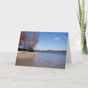 Carte Le bord de mer sur la Lake Card