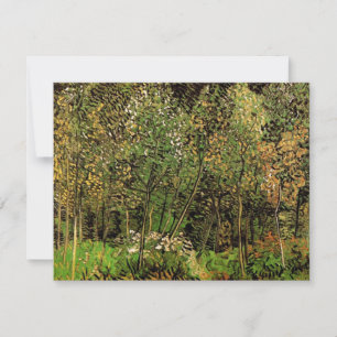 Carte Le bosquet par Vincent van Gogh