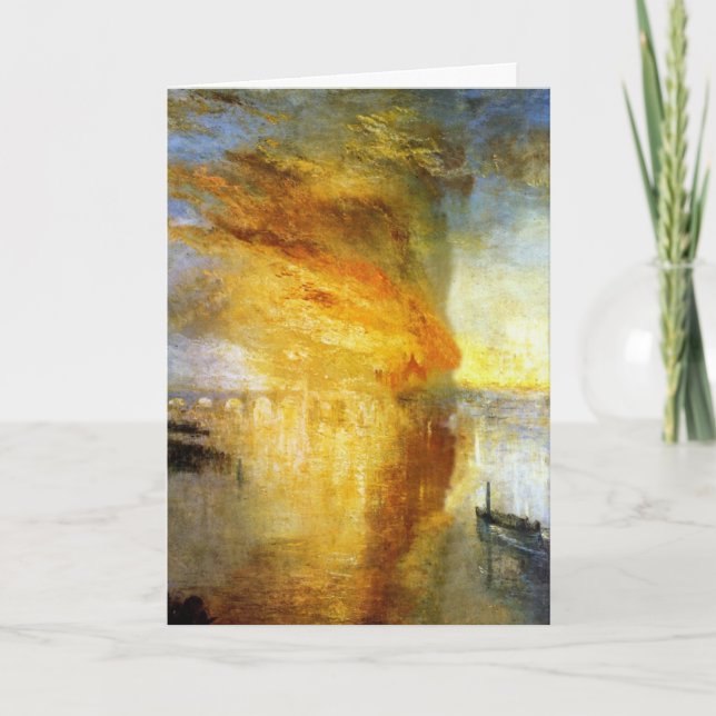 Carte Le Burning des Chambres des Lords et des terrains (Devant)