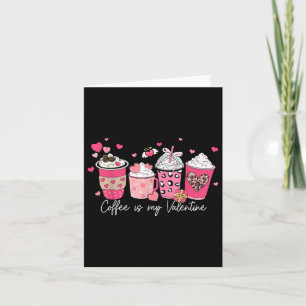 Carte Le café est mon amour de la Saint-Valentin Latte C