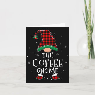 Carte Le Café Gnome Xmas Famille Correspondant Plaid Chr