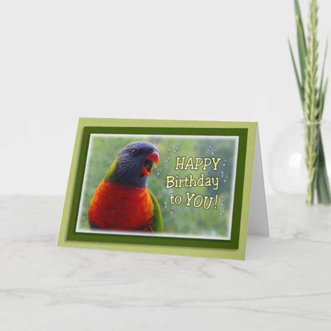 Carte Le Camion Chante Joyeux Anniversaire (Devant)