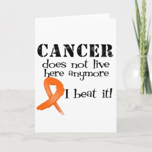 Carte Le Cancer de leucémie ne vit ici plus