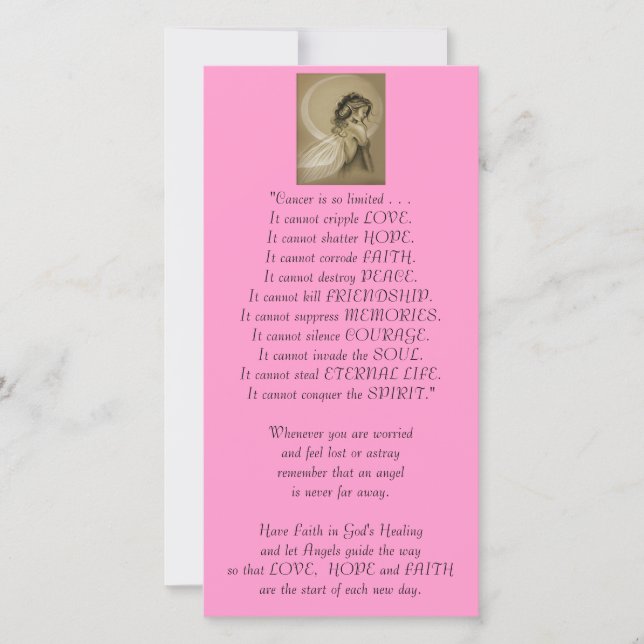 Carte Le cancer est si limité Mini Poster (Devant)