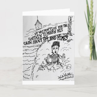 Carte Le Capitaine de la Mer met en garde son équipage a