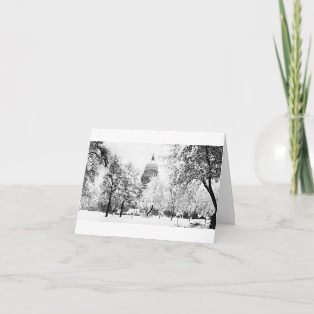 Carte Le capitol de l'Idaho sous la neige (Devant)