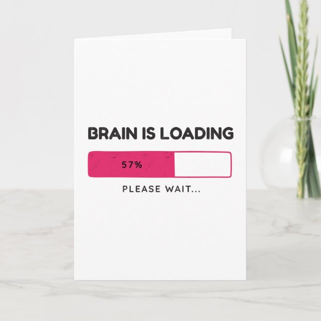 Carte Le cerveau est en cours de chargement, veuillez pa (Devant)