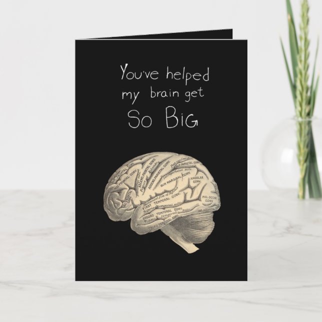 Carte Le cerveau est si gros (Devant)