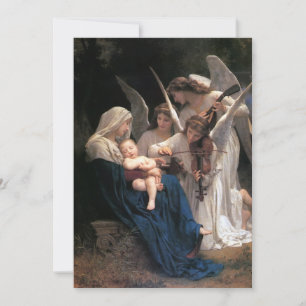 Carte Le Chant des Anges (1881) de Bouguereau
