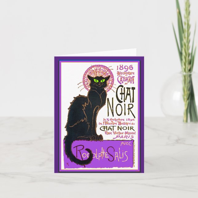Carte Le chat noir (Devant)