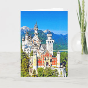 CARTE LE CHÂTEAU DE NEUSCHWANSTEIN, ALLEMAGNE