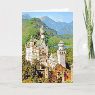 CARTE LE CHÂTEAU DE NEUSCHWANSTEIN, ALLEMAGNE