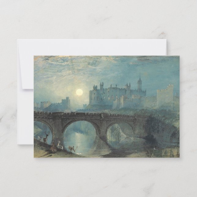 Carte Le château William Turner Alnwick (Devant)