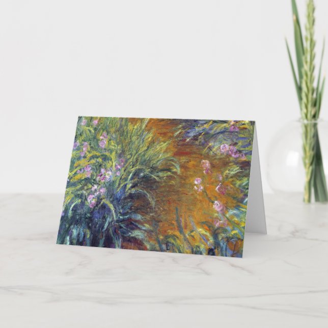 Carte Le chemin à travers les Irises par Claude Monet (Devant)