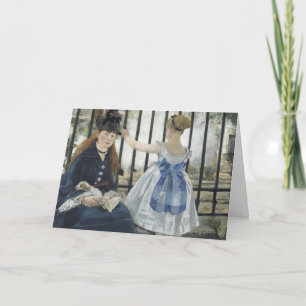 Carte Le Chemin de fer - Manet Impressionniste Peinture